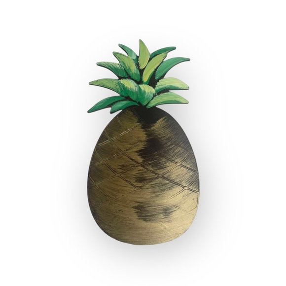 Letter2Word ꧁ Handmade Pineapple Art Decor Wall Hanging ꧁ Bronze Yellow Green ꧂ - Picture 14 of 16